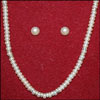 Single Line White Button Pearl Set SBJ-20 - Click here to View more details about this Product
